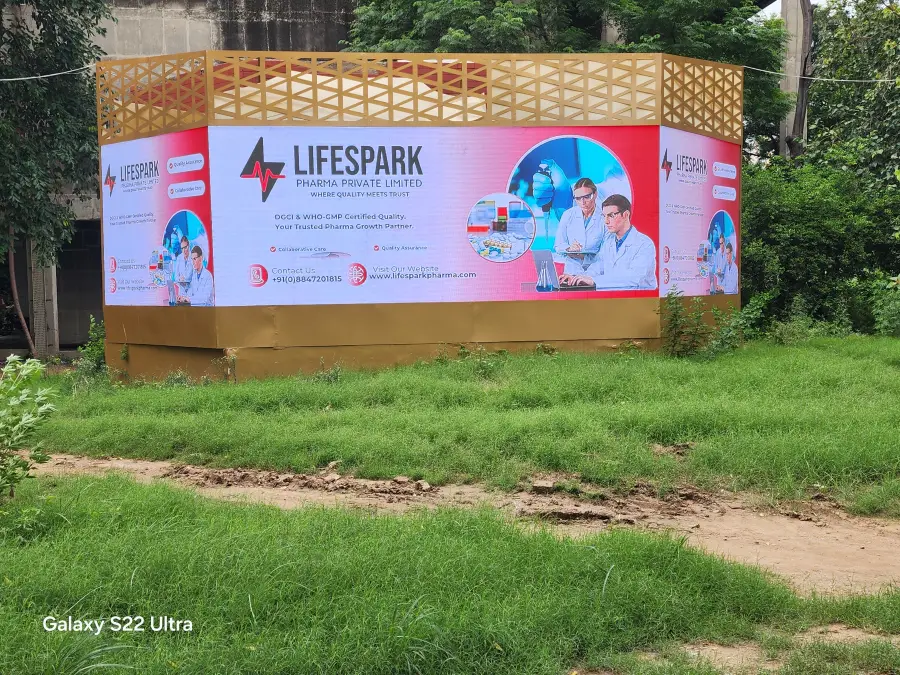 LifeSpark Pharma hoarding at Chandigarh, Chandigarh (UT)