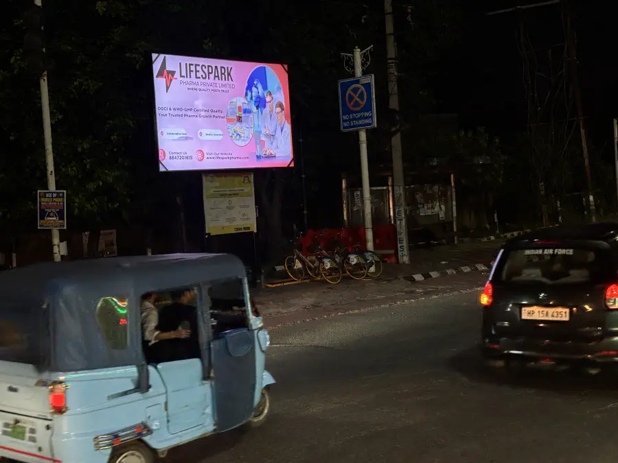 LifeSpark Pharma hoarding at Jammu, Jammu & Kashmir