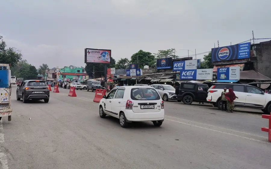 LifeSpark Pharma hoarding at Lakhanpur, Jammu & Kashmir