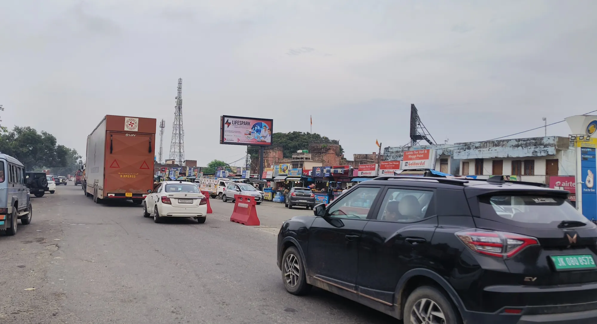 LifeSpark Pharma hoarding at Lakhanpur, Jammu & Kashmir