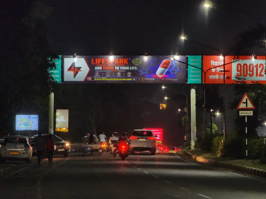 LifeSpark Pharma hoarding at Panchkula, Haryana