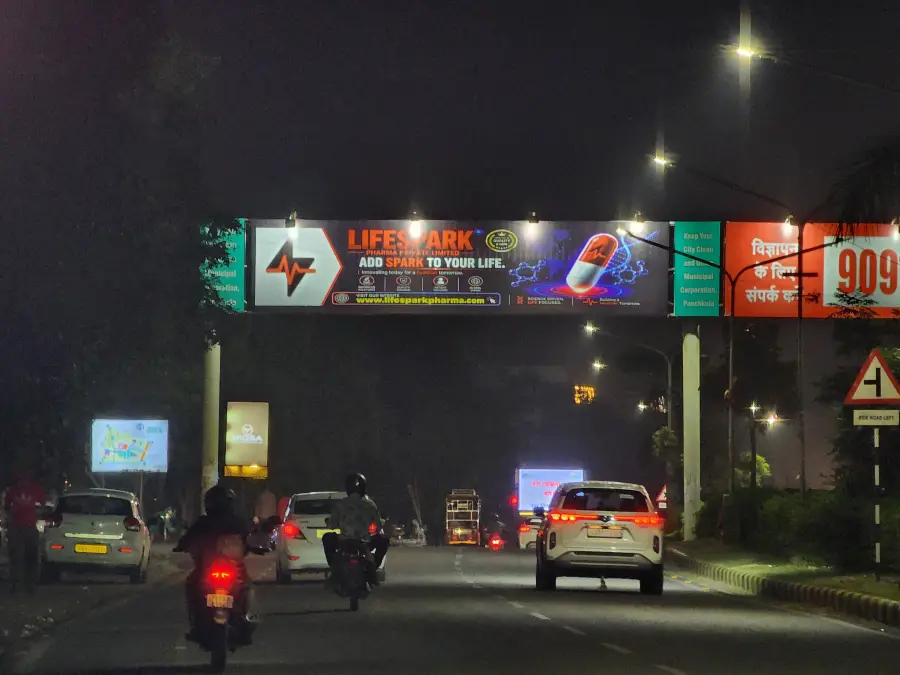 LifeSpark Pharma hoarding at Panchkula, Haryana