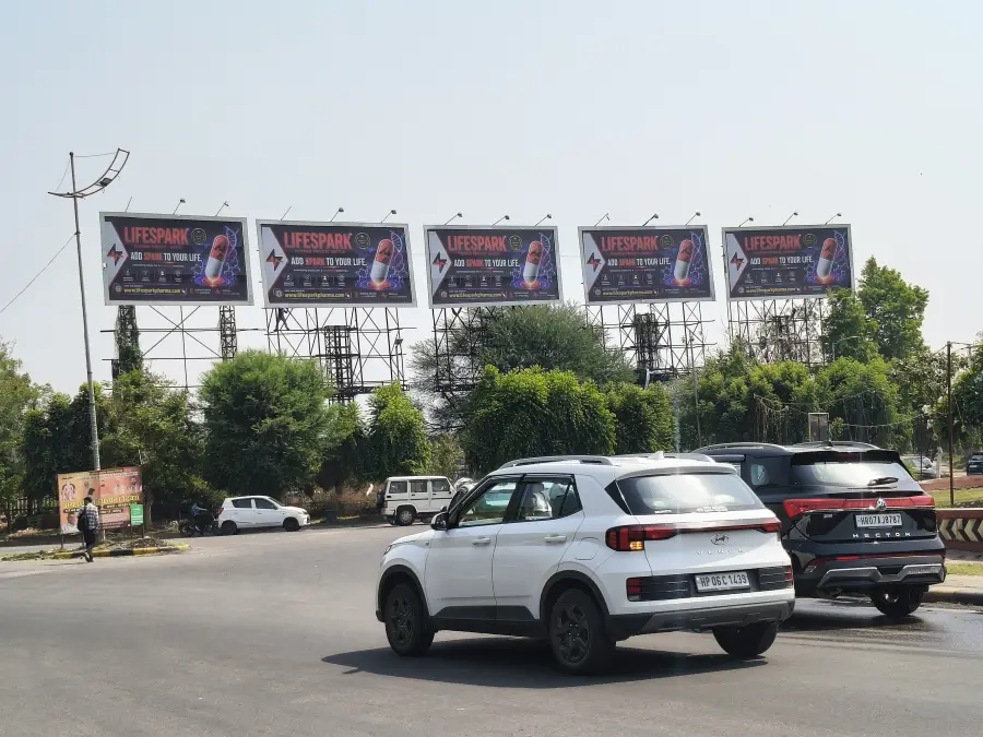 LifeSpark Pharma hoarding at Panchkula, Haryana