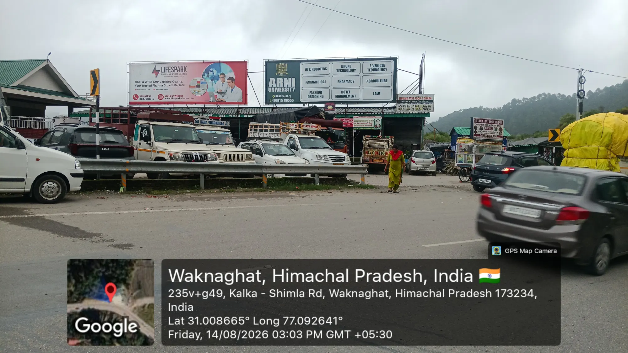 LifeSpark Pharma hoarding at Shimla Highway, Himachal Pradesh