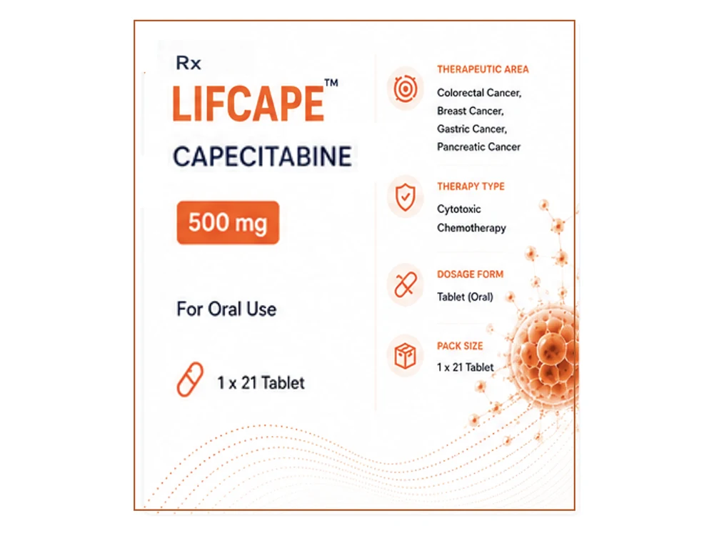 Lifcape 500 mg pack, view 1