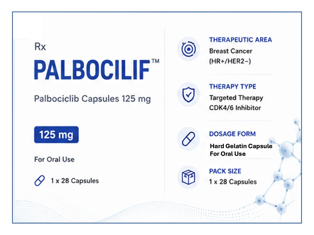 Palbocilif 125 mg pack, view 1