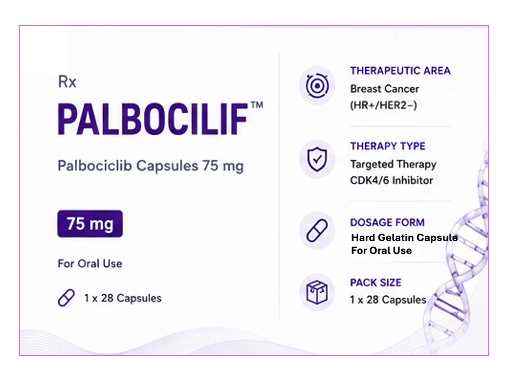 Palbocilif 75 mg pack, view 1